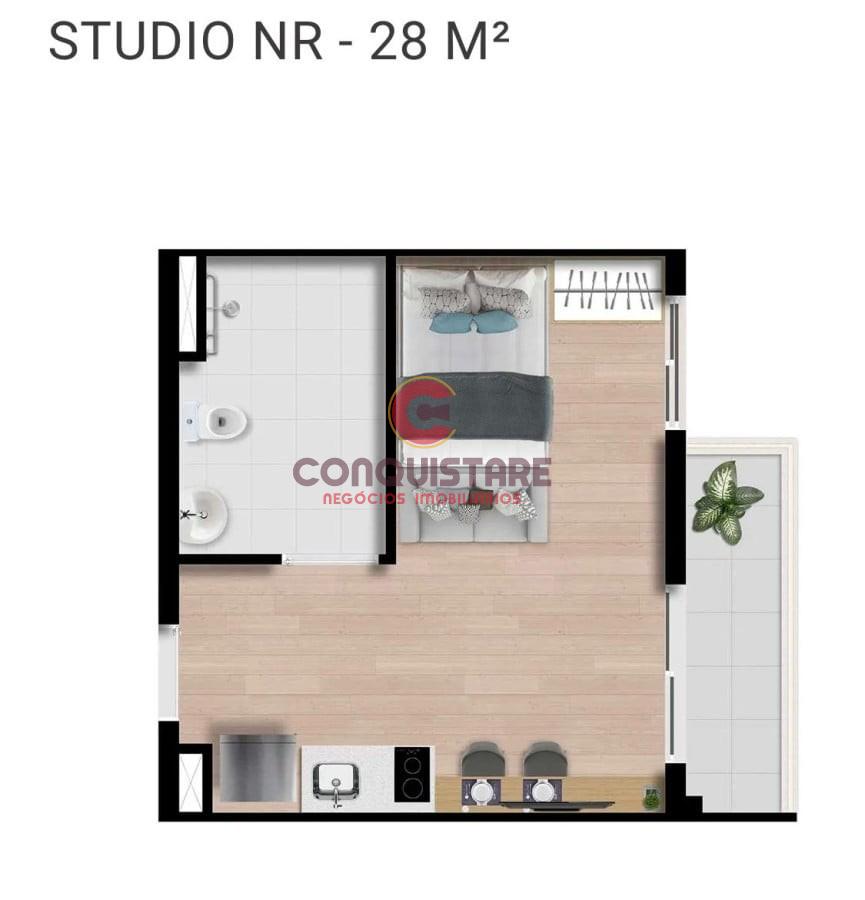 Apartamento à venda com 1 quarto, 28m² - Foto 2